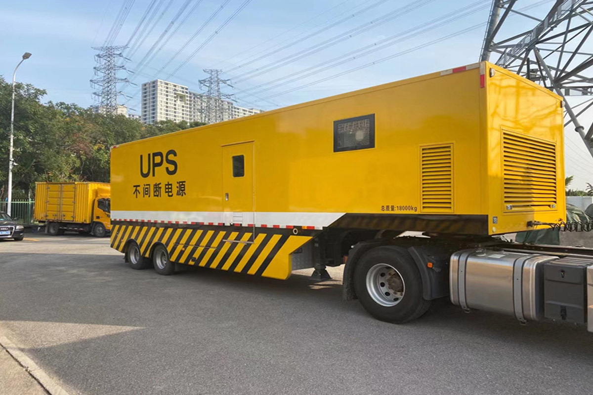 柳北发电机租赁施工现场